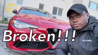 I broke my Alfa Romeo Giulia