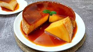 3 Ingredient Caramel Pudding | Creme Caramel Custard Pudding | Easy No-Fail Pudding Recipe | Flan