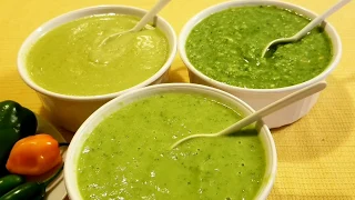 3 salsas verdes