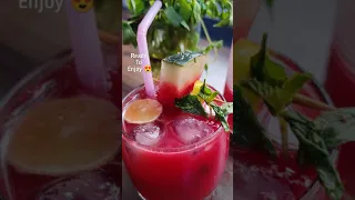 Watermelon Mojito😍 | summer Refreshing drink #watermelonlemonade #shorts #youtubeshorts