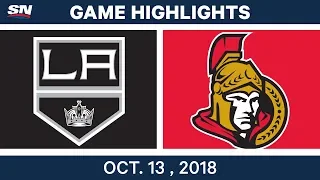 NHL Highlights | Kings vs. Senators - Oct. 13, 2018