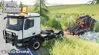 Selling timber and rescuing truck | Forestry - Woodshire | Farming Simulator 19 | Episode 7