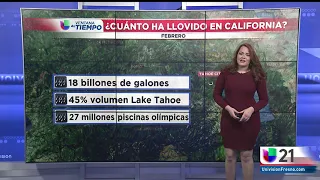 Lluvia de febrero en California  Noticias 21 11 pm