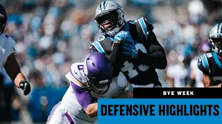 Panthers' top defensive plays at the bye week
