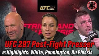 UFC 297 Post-Fight Press Conference Highlights: Dana White, Dricus Du Plessis, Raquel Pennington