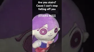 Dang Mari got rizz #omori #Mari #Hero #plush #stairs #Rizz