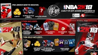 NBA 2K18 PRE-ORDER BONUSES + COVER ATHLETE!!