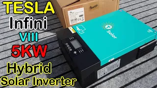 Tesla infini V3 5KW hybrid solar inverter complete review