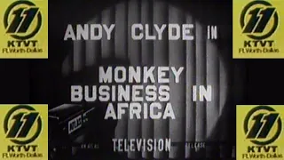 Andy Clyde - "Monkey Business in Africa" - KTVT Channel 11 [1931/1979] 📺