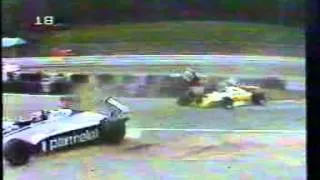 Nelson Piquet and Eliseo Salazar crash Hockenheim 1982