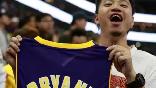 Kobe Bryant Autographs Jersey For  Kobe Fanatic In China!