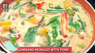 Pork monggo recipe | how to cook monggo with pork, a ginisang monggo recipe with pork and gata