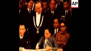 SYND 3-3-73 VIETNAM PEACE ACCORD SIGNED BY 13 PARTIES