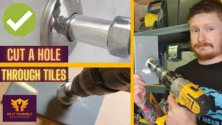 How To Cut a Hole in a Tile For Pipes | Drilling Tiles