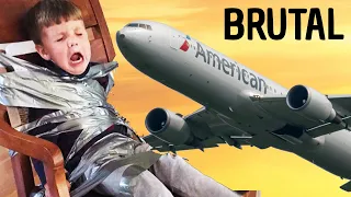 SHOCKING: American Airlines Duct Tapes 13 Year Old Boy To Seat - WATCH NOW