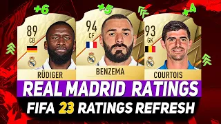 FIFA 23 ✸ REAL MADRID PLAYER RATINGS! ft.BENZEMA,COURTOIS,RUDIGER...etc