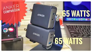 Anker 65 Watt USB-C Charger Comparison Anker 735 vs Anker 726 Best for MacBook Air & iPhone