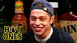 Pete Davidson Drips With Sweat While Eating Spicy Wings | Hot Ones