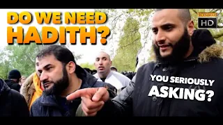 Do we need Hadith?? Adnan & Mohammed Hijab Vs Visitor | Old Is Gold | Speakers Corner | Hyde Park