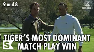 Tiger Woods’ Biggest Match Play Beatdown