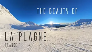 The Beauty of LA PLAGNE, France - Snowboarding | Insta360 X3