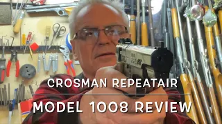 Crosman Repeatair Model 1008 .177 caliber co2 pellet pistol full review chronograph trigger pull