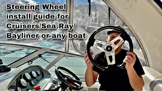 How to install a new Boat Steering Wheel