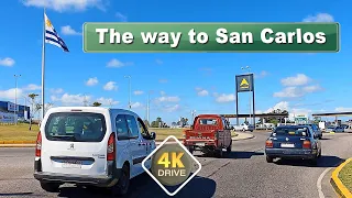 4K DRIVE Way to San Carlos MALDONADO Uruguay 4K video TRAVEL