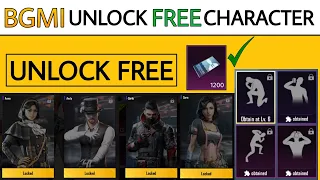 Free Character Voucher in BGMI | Free All Character Unlock