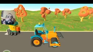 Waiting Shed Construction Accident | Excavator,  Wheel Loader and Driller Truck for Kids