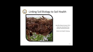 Linking Soil Biology to Soil Health: Healthy Soils for Sustainable Cotton Webinar Series, Episode 2