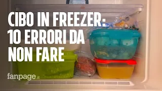10 errori da non fare quando si usa il freezer!