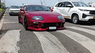 Mumbai rarest Toyota Supra mk4 in Worli seaface 😍 | Finally Supra spotted in Mumbai 📍 | SUPRA | #car