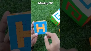 Making "H" on Rubik's cube ♥️ #shorts