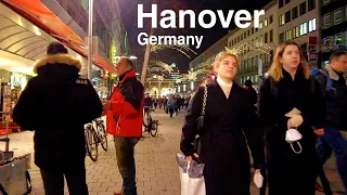 Night in Hanover, Germany 🇩🇪 - Hannover 4k