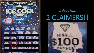 💰🍀💰🍀 Second CLAIMER in 2 Weeks!!! | "ICE COOL" $10 California Lottery Scratchers | BIG WINNER!!