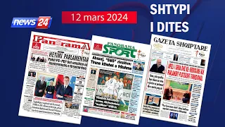 12 mars 2024 "Shtypi i dites" në News24 - "Koha për t'u zgjuar" ne studio Edvin Peçi