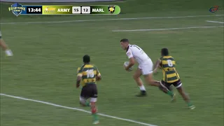Try Saving Ankle Tap: U.S. ARMY v MARLBOROUGH (Alasio Naduva) RugbyTown 7s Cup Quarter Final 2019