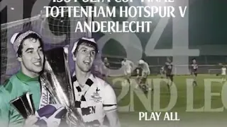 Tottenham Hotspur v Anderlecht..1984 UEFA Cup Final 2nd Leg (FULL MATCH)