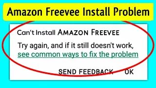 How to fix can't install Amazon Freevee app download problem solve on play store & ios