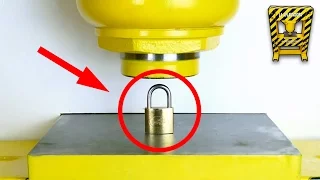 Padlock vs 100 Tonnes Hydraulic Press!!