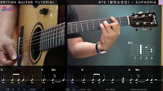방탄소년단(BTS) - EUPHORIA 통기타강좌 Guitar tutorial [브리티시 기타강좌]