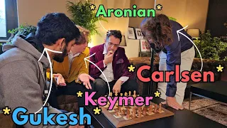 An Indian, German, American and Norwegian analyze together | Gukesh, Keymer, Aronian and Carlsen