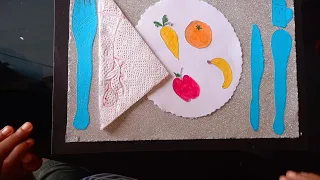 DIY CRAFT TABLE MAT FOR KIDS #Craft #kids #Tablematdesign #Fruit #Table