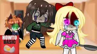 Missing Children react to HowtoBasic(Fnaf)Gacha Club By:Boba Gacha