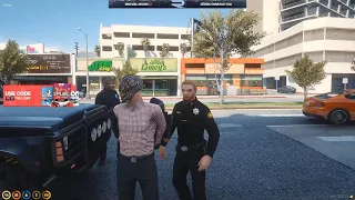 Wrangler Arrests Ramee for Wearing a Mask in the Bank & Take All Bank Heist Equipment | Nopixel 3.0