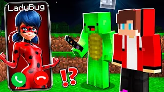 Why Creepy LadyBug from Miraculous CALLING to JJ and MIKEY at 3:00am? - in Minecraft Maizen