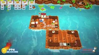 Overcooked 2 Level 3-5 4 stars. 3 players co-op