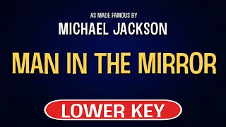 Michael Jackson - Man In The Mirror | Karaoke Lower Key
