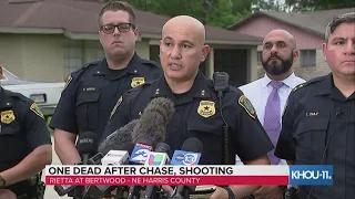 Houston police give update on shooting after chase that left one person dead